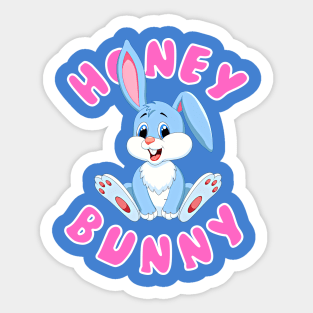 Cute Bunny Rabbit Honey Bunny Rabbit Sticker